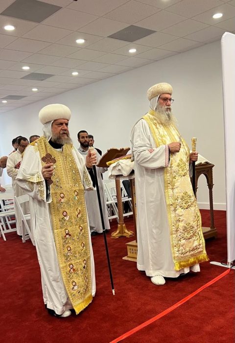 Celebrating the Divine Liturgy at St. Athanasius and St. Cyril Coptic ...